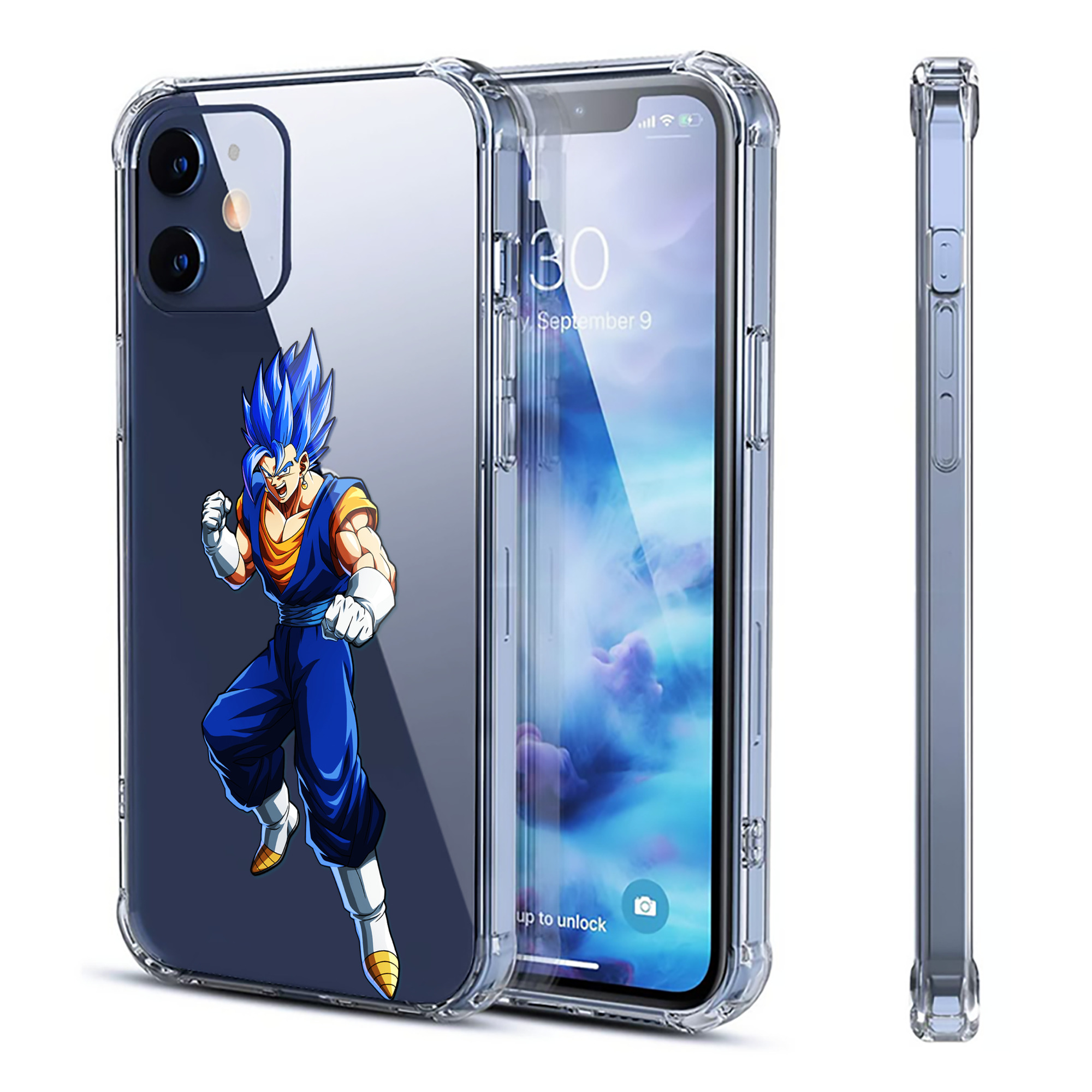 （画像用） ドラゴンボール ベジット DRAGON BALL Vegetto 【iPhone 12シリーズ対応】透明スマホケース（クリアソフトケース）